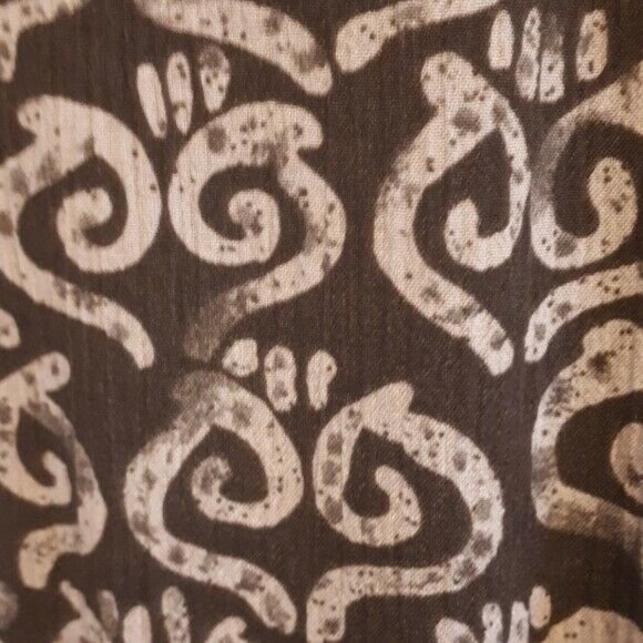 Men's Brown Patterned Shirt - Picture 3 of 5